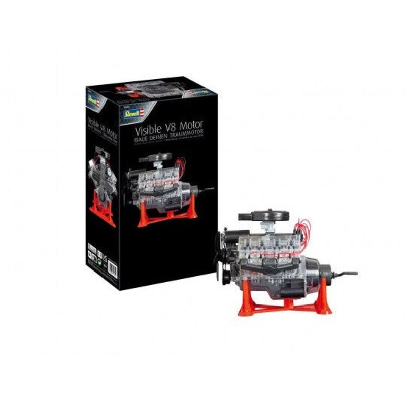 1/4 Visible V-8 Engine