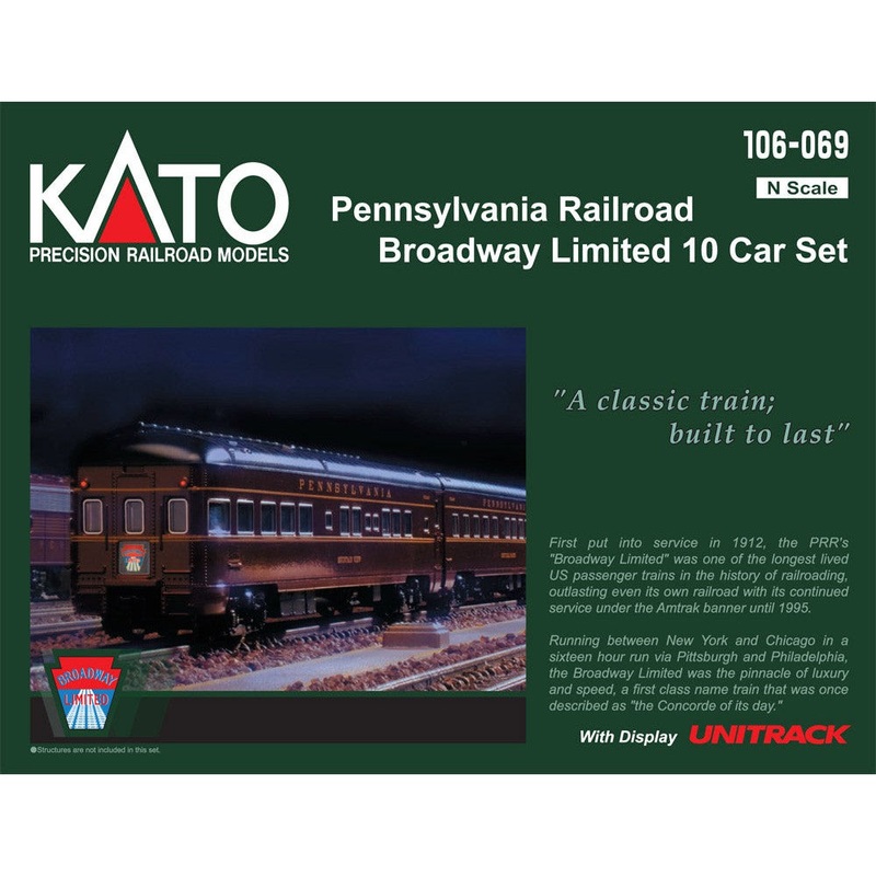 N PRR Broadway Limited 10-Car Set