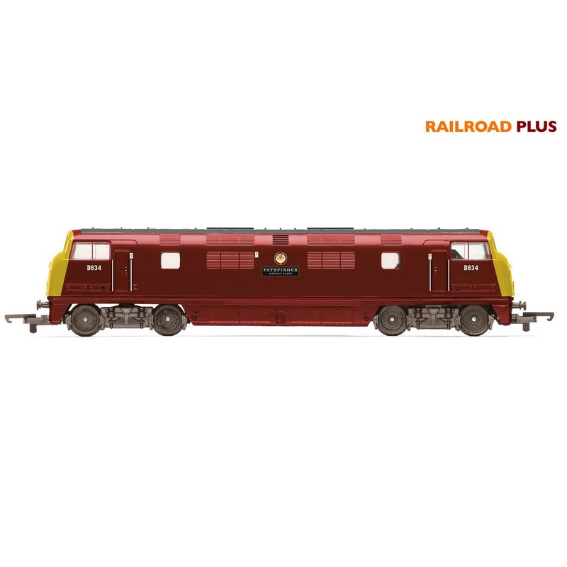 OO RailRoad Plus BR Class 43 (Warship), Bo-Bo, D834 ‘Pathfinder’ – Era 6