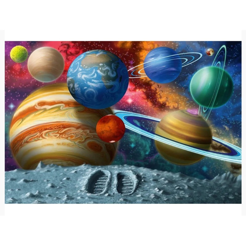 24pc Stepping into Space Giant Floor Puzzle
