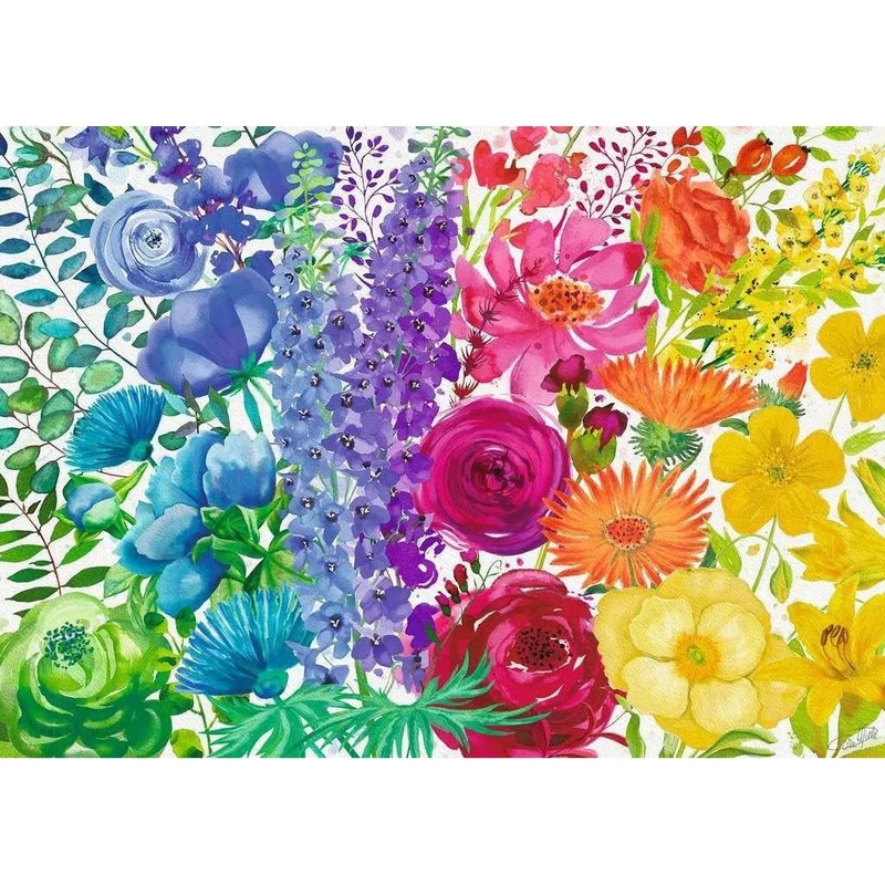 300pc Magnificent World of Flowers Large Format