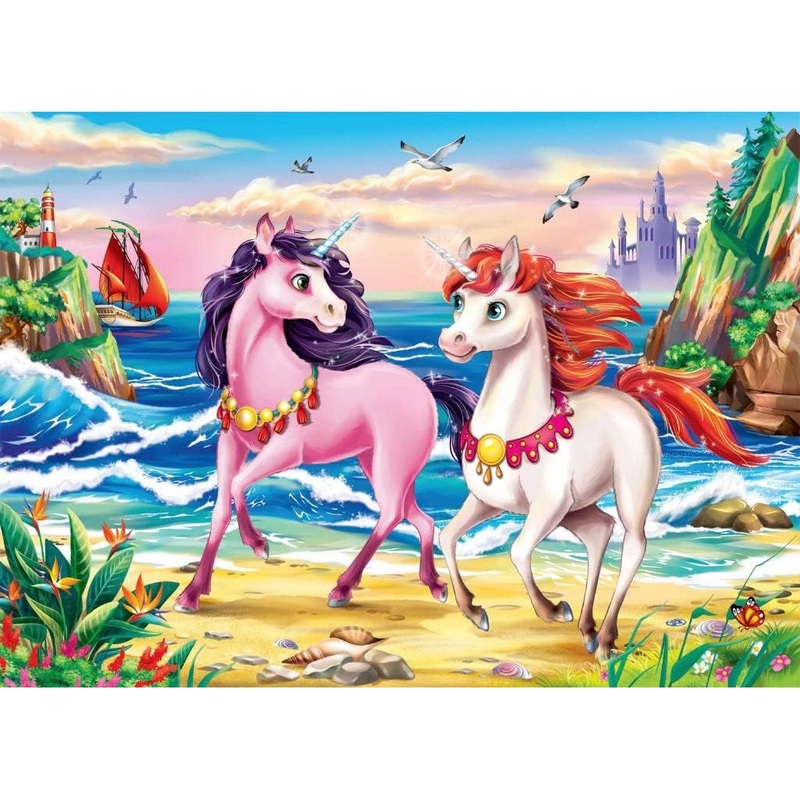 35pc Beach Unicorns Puzzle
