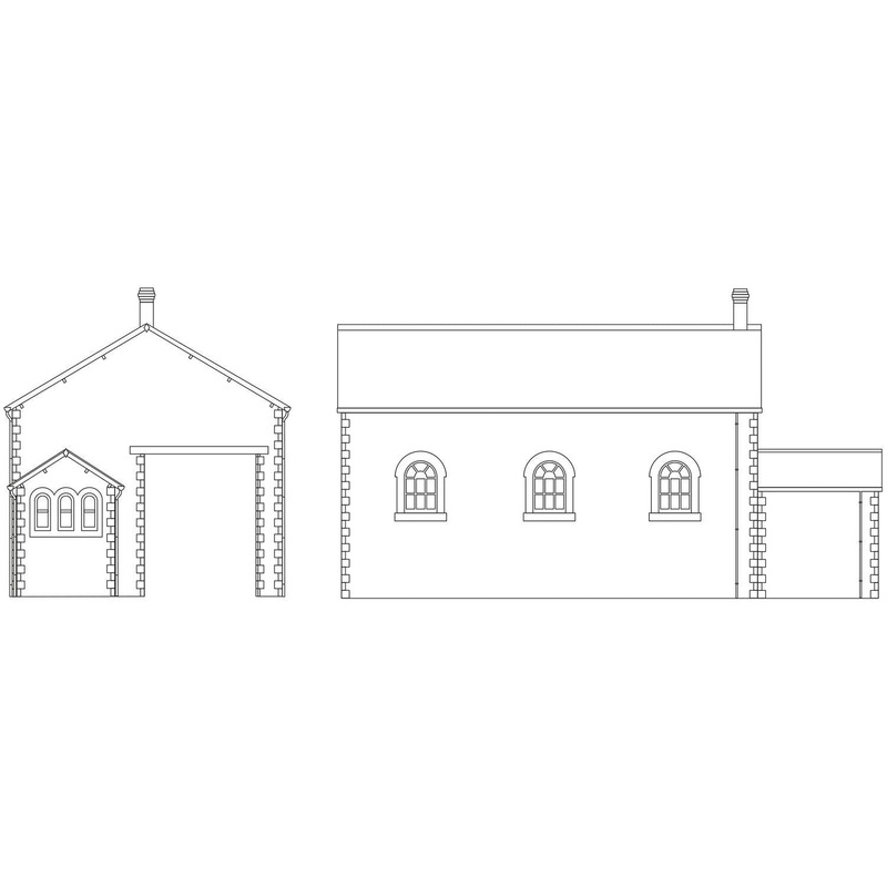OO GWR Dunster Goods Shed