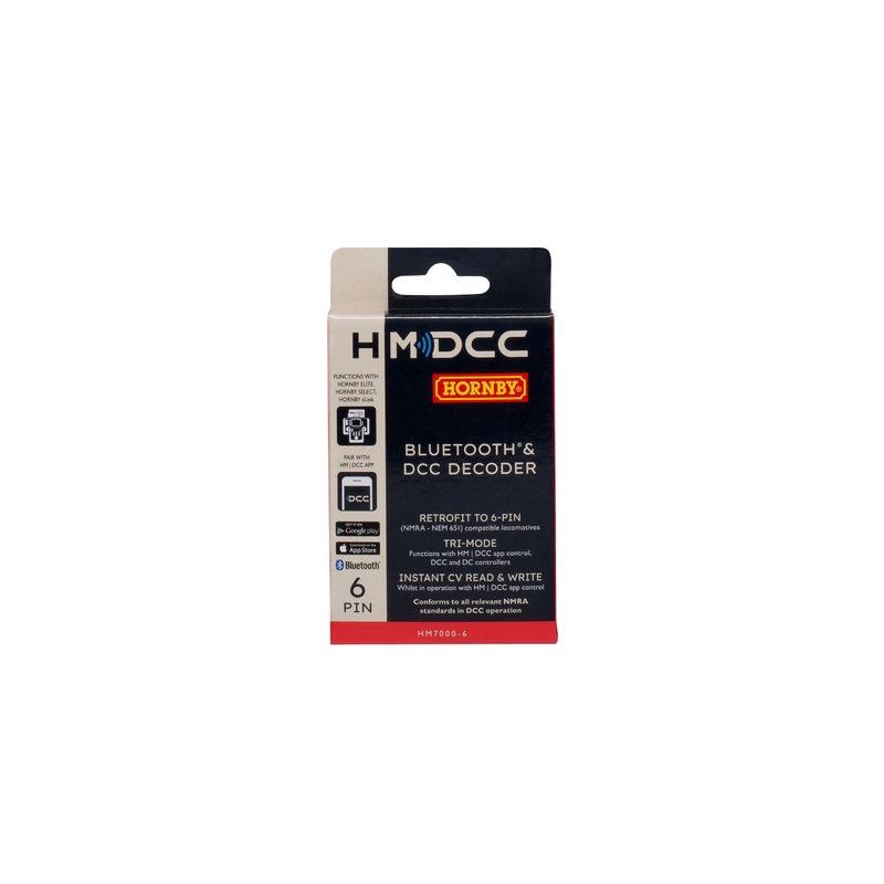 OO Hm7000-6: Bluetooth & DCC Decoder (6-Pin)