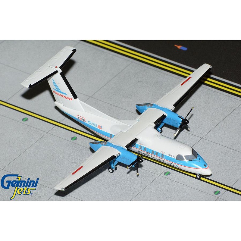 1/200 American Eagle Dash 8 Q100 N837EX Piedmont Airlines Retro Livery