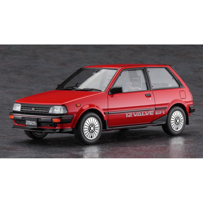 1/24 Toyota Starlet EP71 SI-Limited (3-Door) Middle Version ‘Red Color’