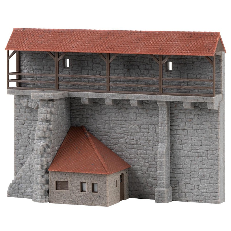 HO Old Town Wall with Extension