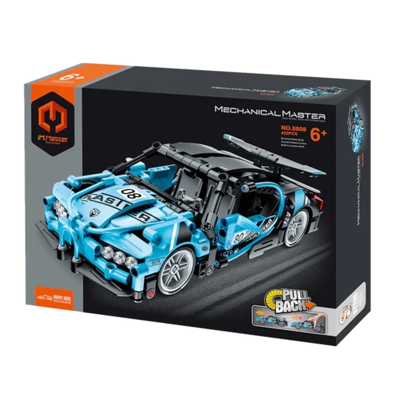Pull Back Super Car Blue