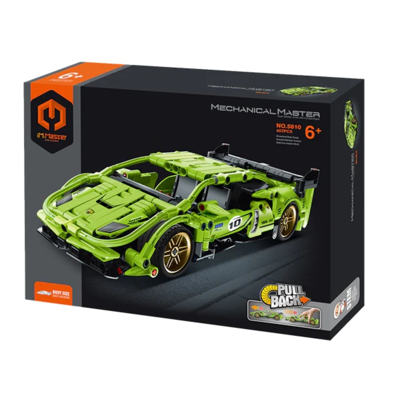 Pull Back Super Car Green