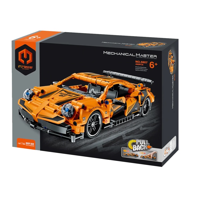 Pull Back Super Car Orange
