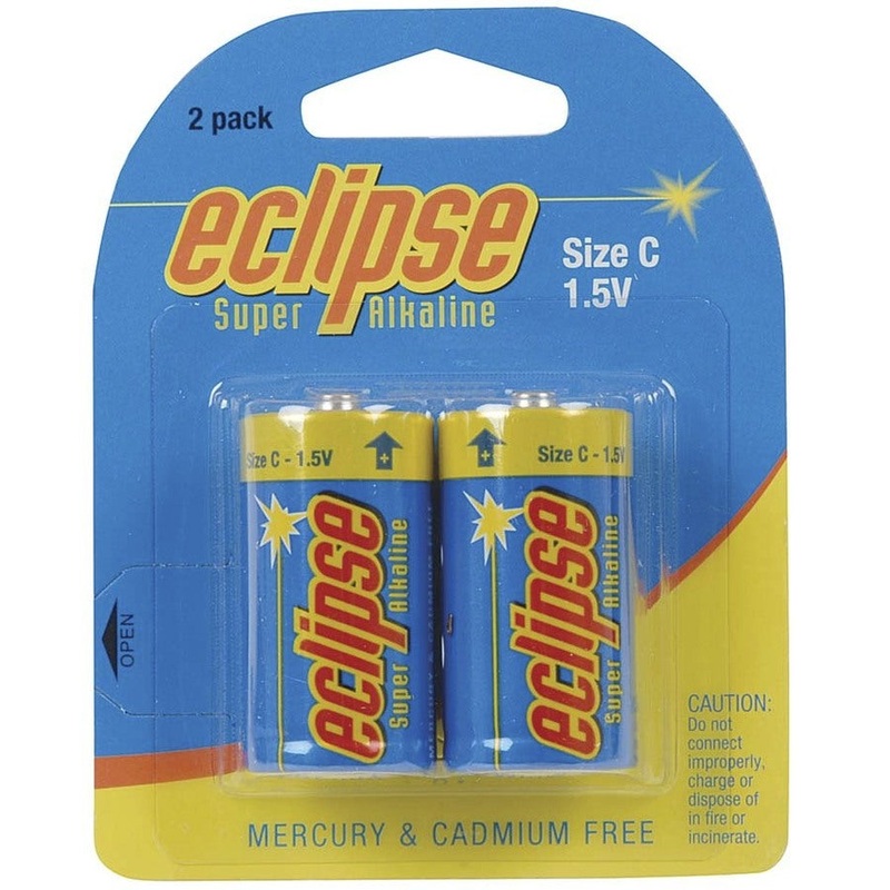 Eclipse Size C Alkaline Batteries – Pack of 2