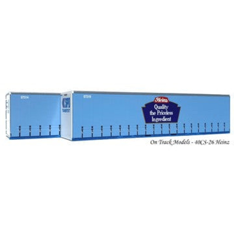 HO Heinz 40′ Curtain Sided Containers