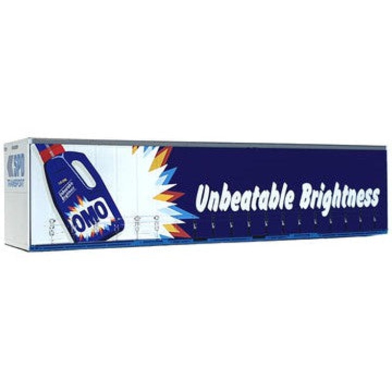 HO OMO Bottle 40′ Curtain Sided Container