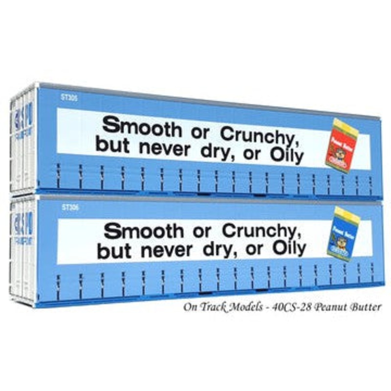 HO Peanut Butter 40′ Curtain Sided Containers