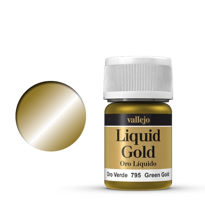 Liquid Gold Green Gold 35ml Alcoholbased Metallic Paint