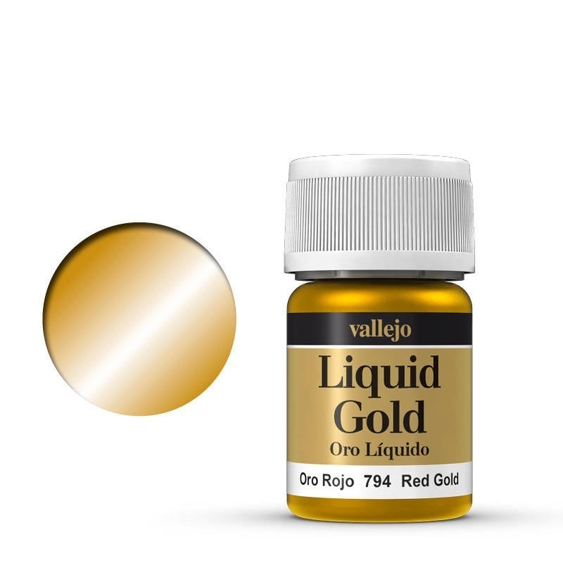 Liquid Gold Red Gold 35ml Alcoholbased Metallic Paint