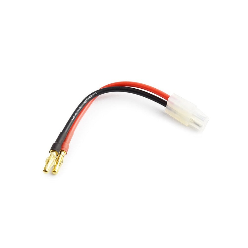 Male Tamiya to two 4.0mm male connector adaptor 14 10cm 0.08 wire