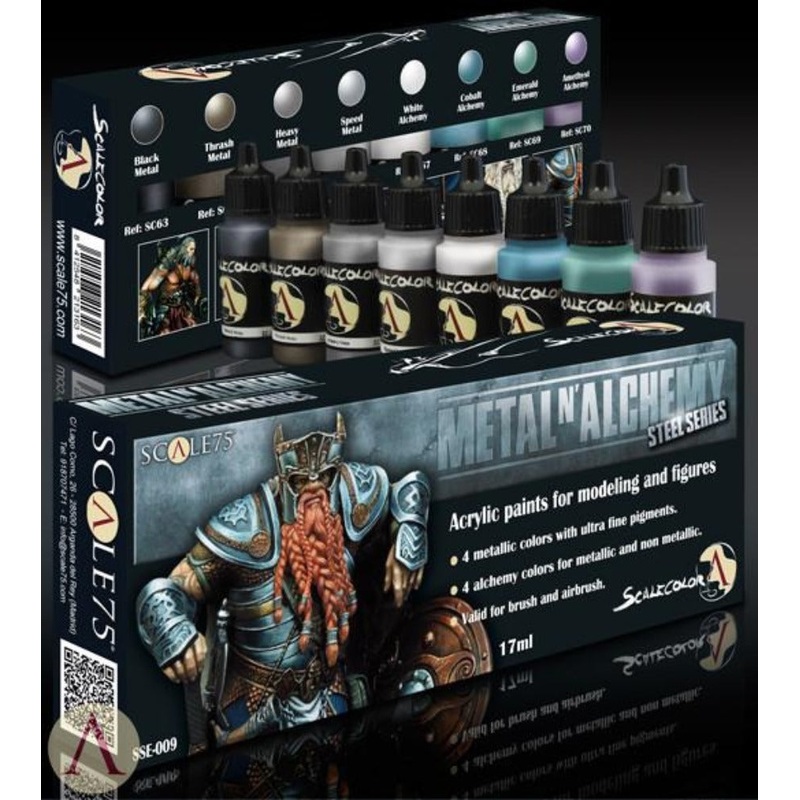 Scale 75 Scalecolor Metal n Alchemy Steel Paint Set