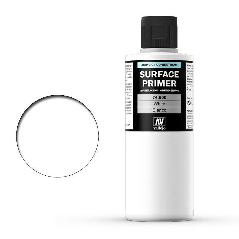 Vallejo 74600 Surface Primer Color White 200 ml