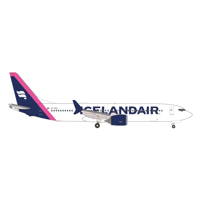 1/500 Icelandair Boeing 737 Max 9 – Magenta Tail Stripe