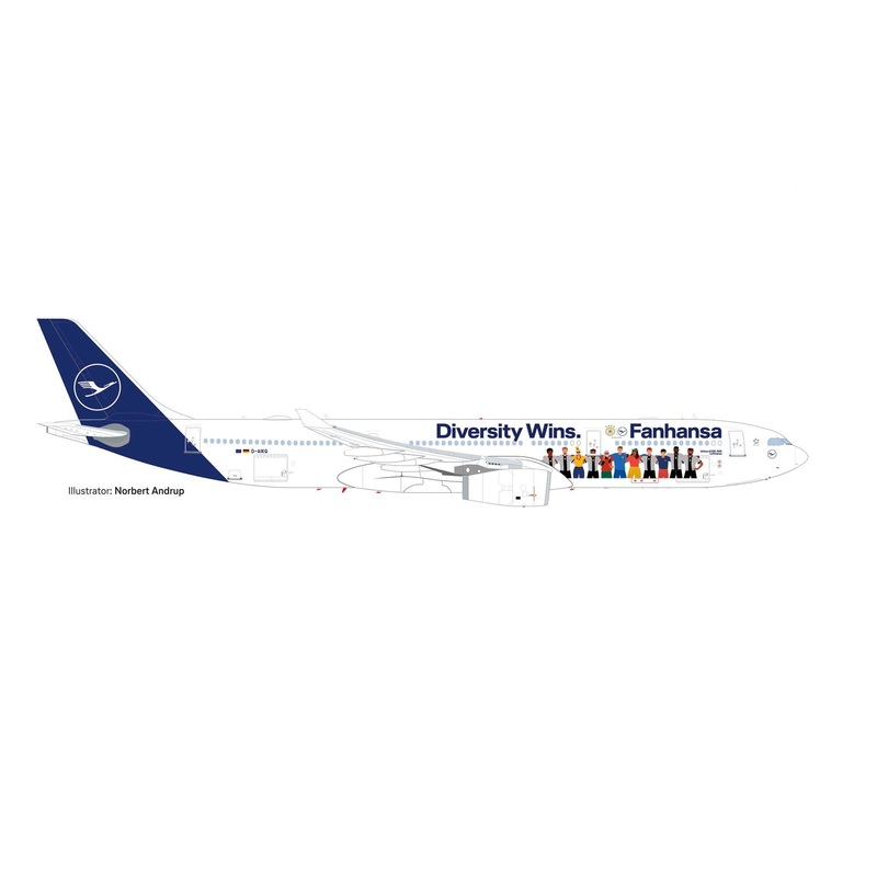 1/500 Lufthansa Airbus A330-300 “Fanhansa – Diversity Wins”