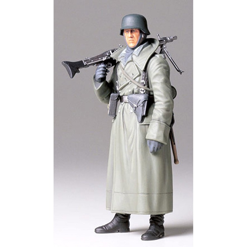1/16 WWII German Machine Gunner (Great Coat)