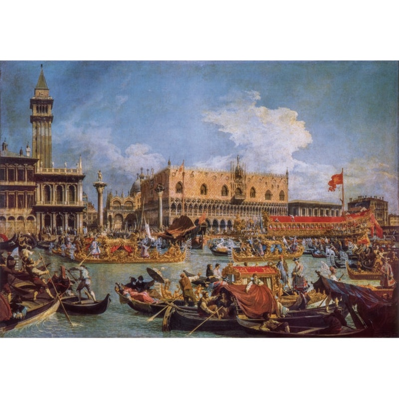 1000pc Museum: Return of the Bucentaur at the Molo on Ascension Day (Canaletto)