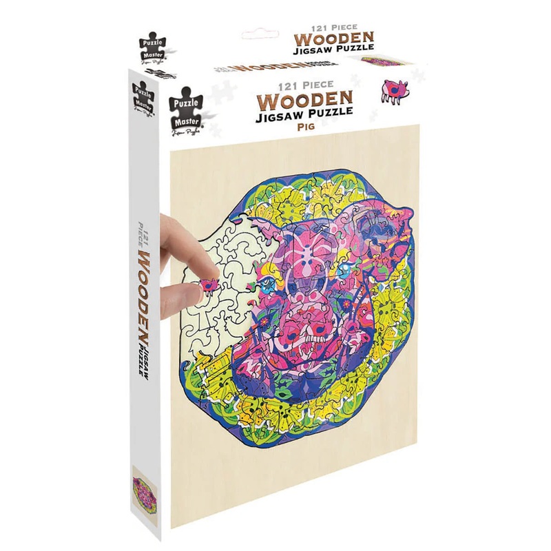121pc Wooden Jigsaw Puzzle – Pig
