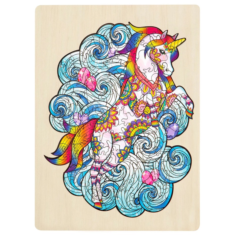 129pc Wooden Jigsaw Puzzle – Unicorn
