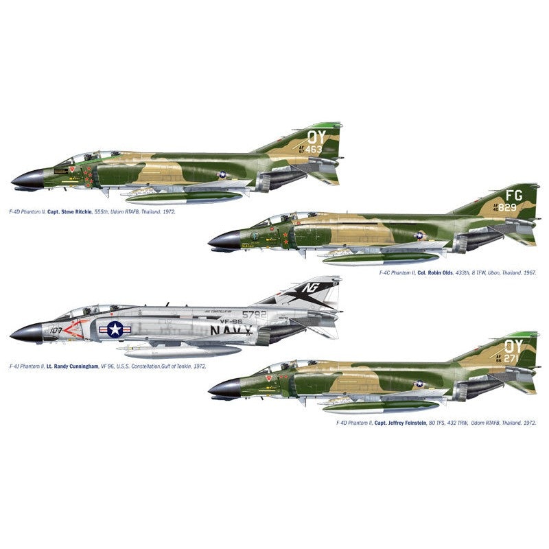 1/72 F-4 C/D/J Phantom II Aces (U.S.A.F. – U.S. Navy Vietnam Aces)