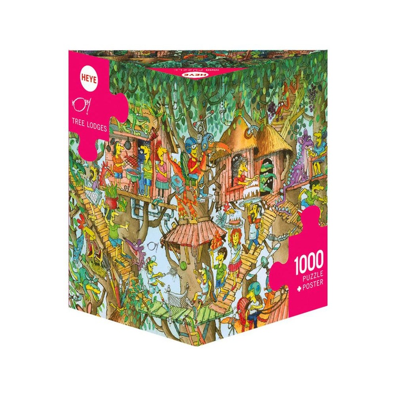 1000pc Korky Paul Tree Lodges Puzzle