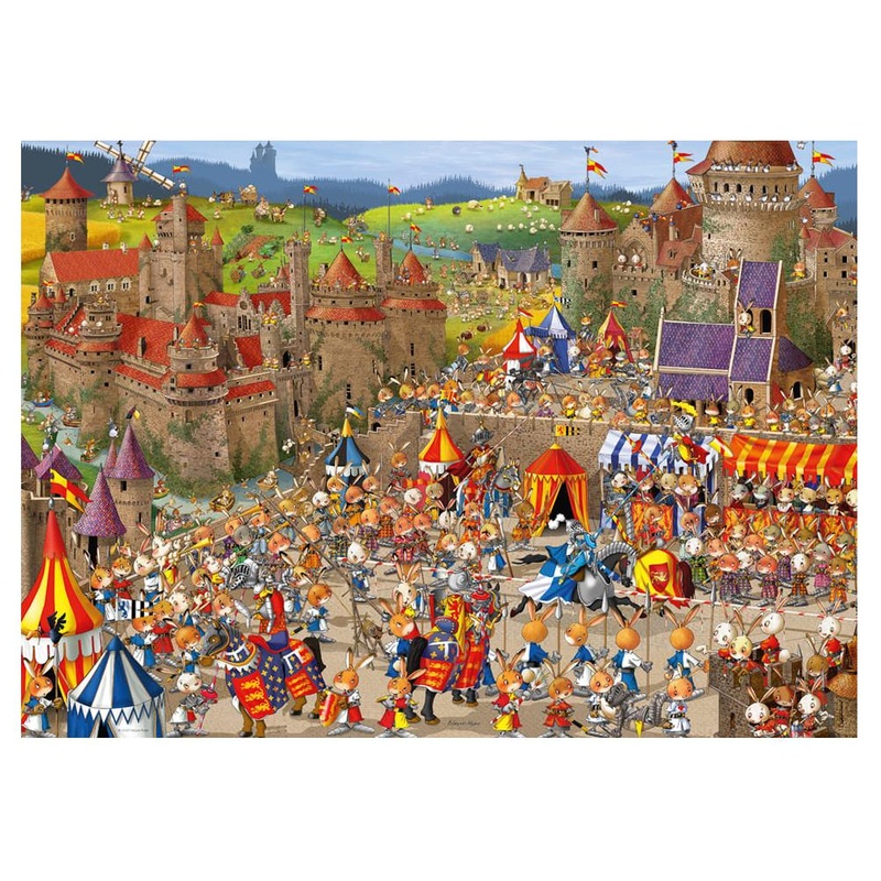 1000pc Ruyer Bunny Battles Puzzle