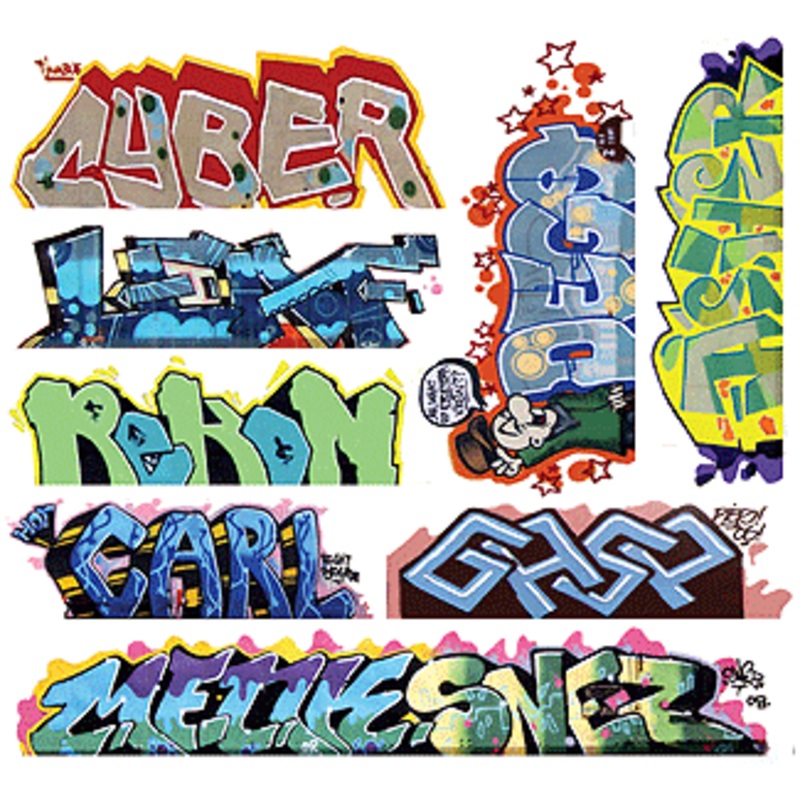 N Scale Graffiti Decal MegaSet #12