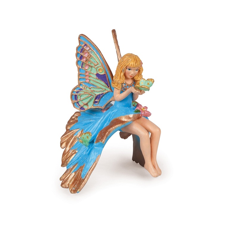 Blue Elf Child Figurine
