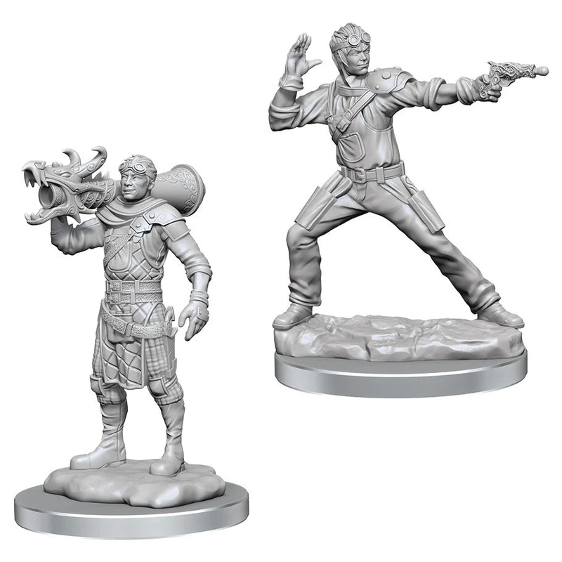 D&D Nolzur’s Marvelous Miniatures: Human Artificer & Human Apprentice