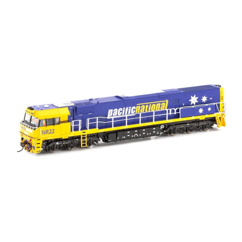 HO NR22 Pacific National (4 Stars) – Blue/Yellow – DCC Sound Equipped