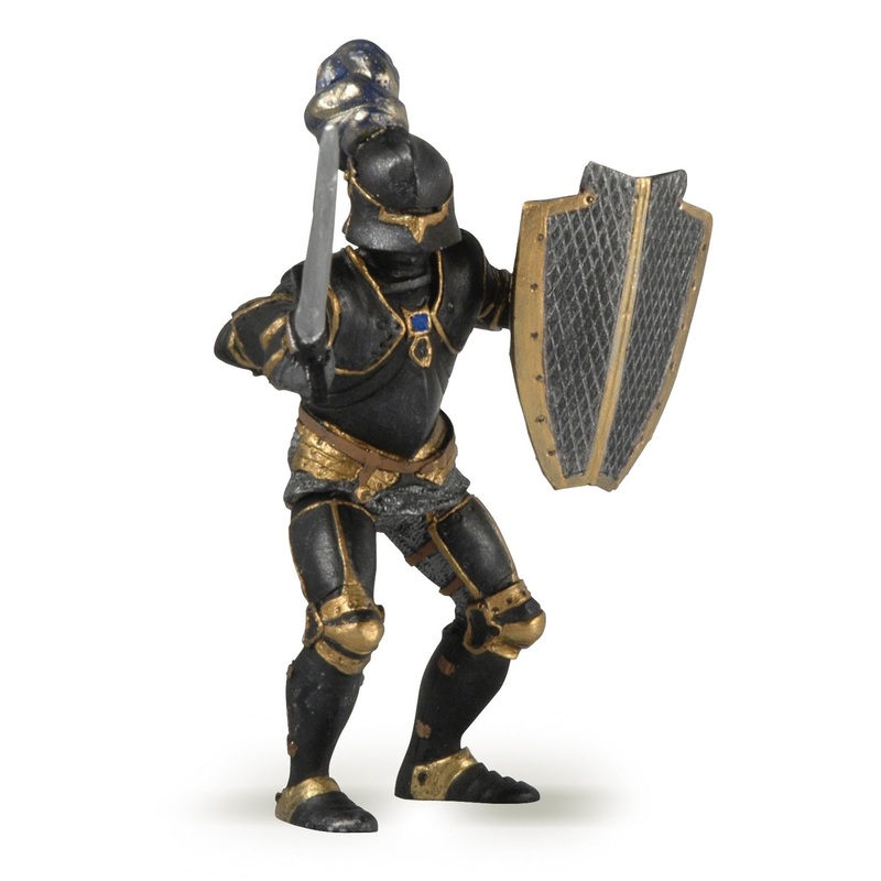 Knight in Black Armour Figurine