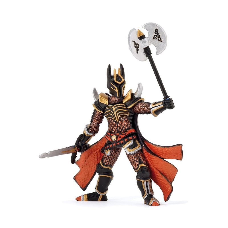 Knight with A Triple Battle Axe Figurine