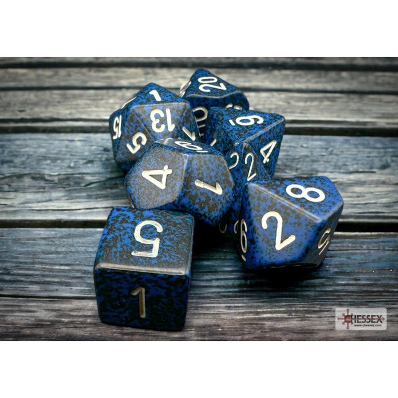 Speckled Polyhedral Stealth 7-Die Set