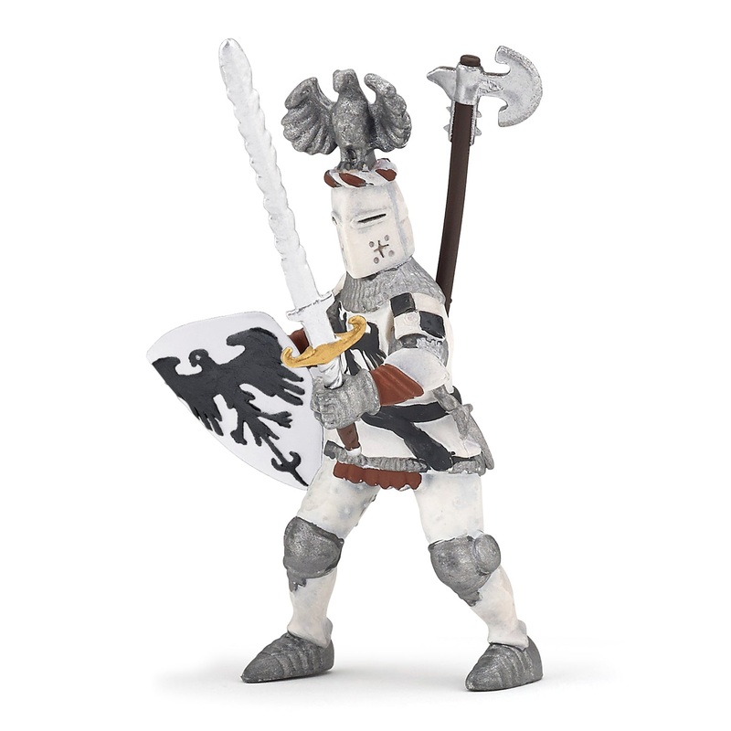 White Crested Knight Figurine