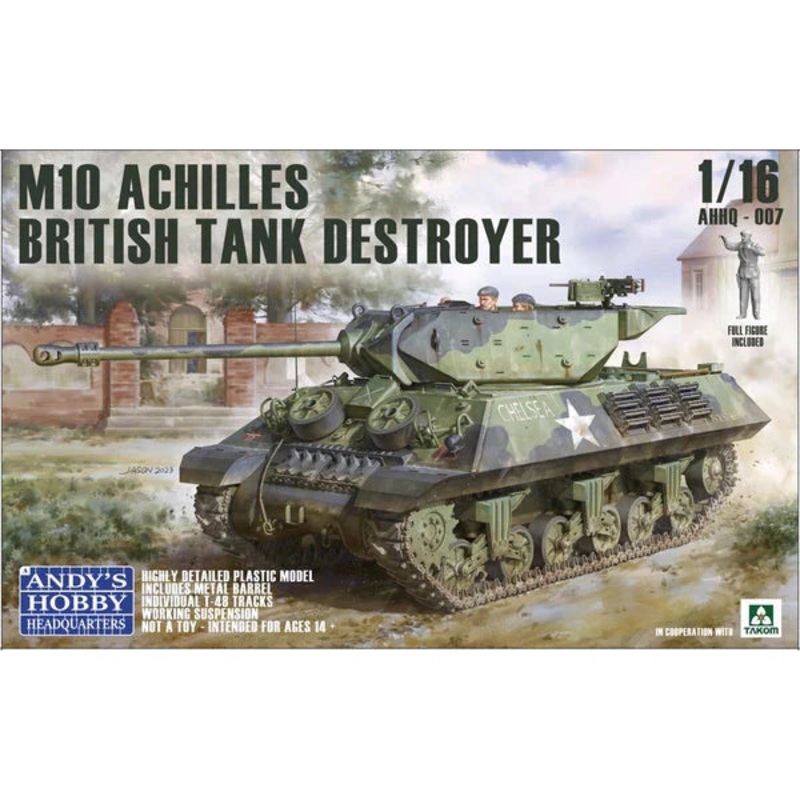 1/16 British Achilles M10 IIC Tank Destroyer Plastic Model Kit