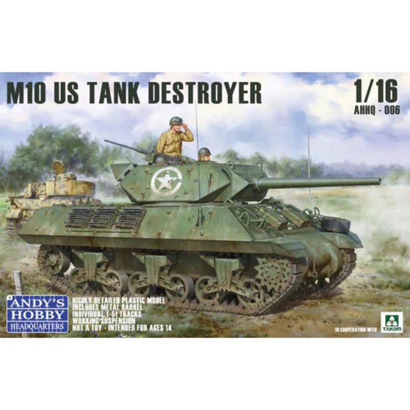 1/16 M10 US Tank Destroyer Plastic Model Kit