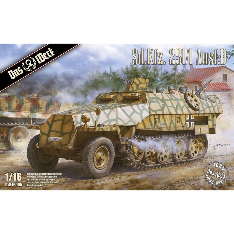 1/16 Sd.Kfz.251/1 Ausf.D Plastic Model Kit
