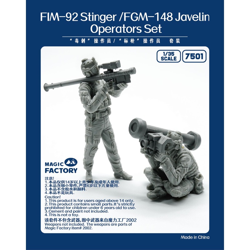 1/35 Stinger/Javelin Operators Set (Resin) Model Kit