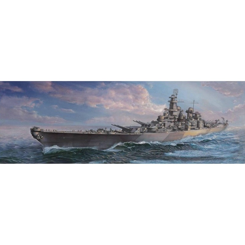 1/350 USS Navy Battleship BB-61 Iowa Plastic Model Kit