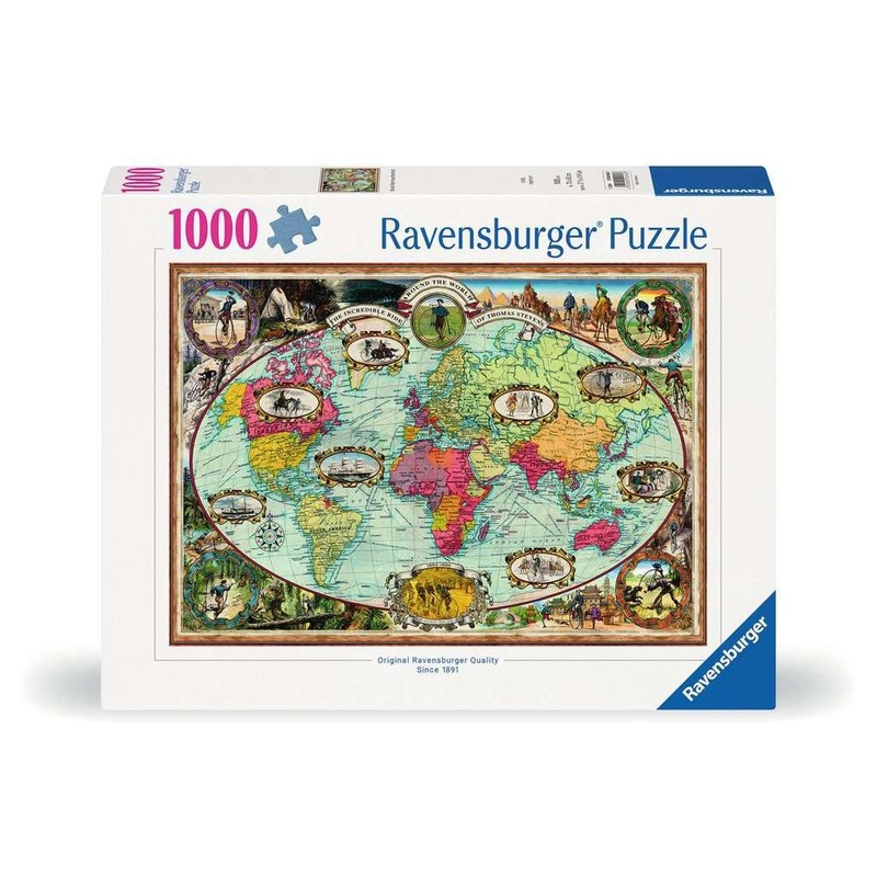 1000pc Around the World by Bike Puzzle