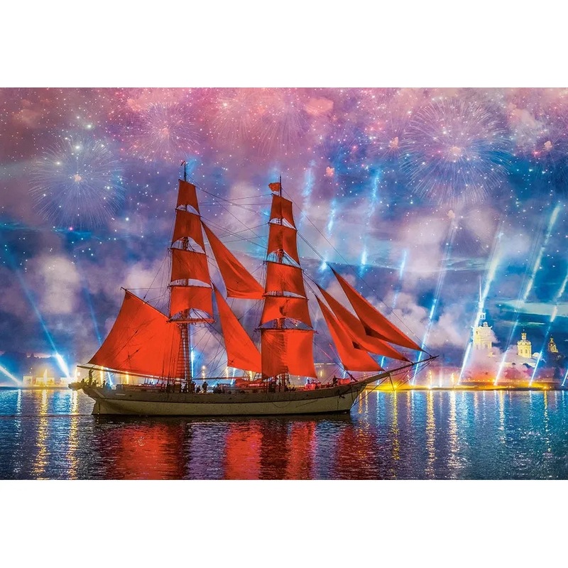 1000pc Red Frigate Puzzle