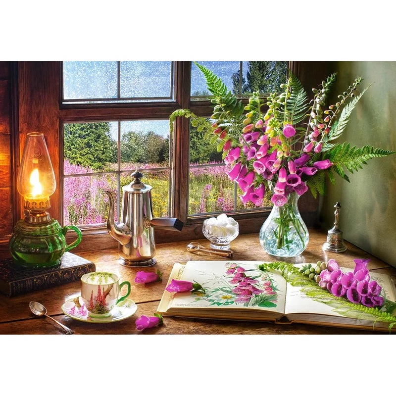 1000pc Still Life With Violet Snapdragons Puzzle