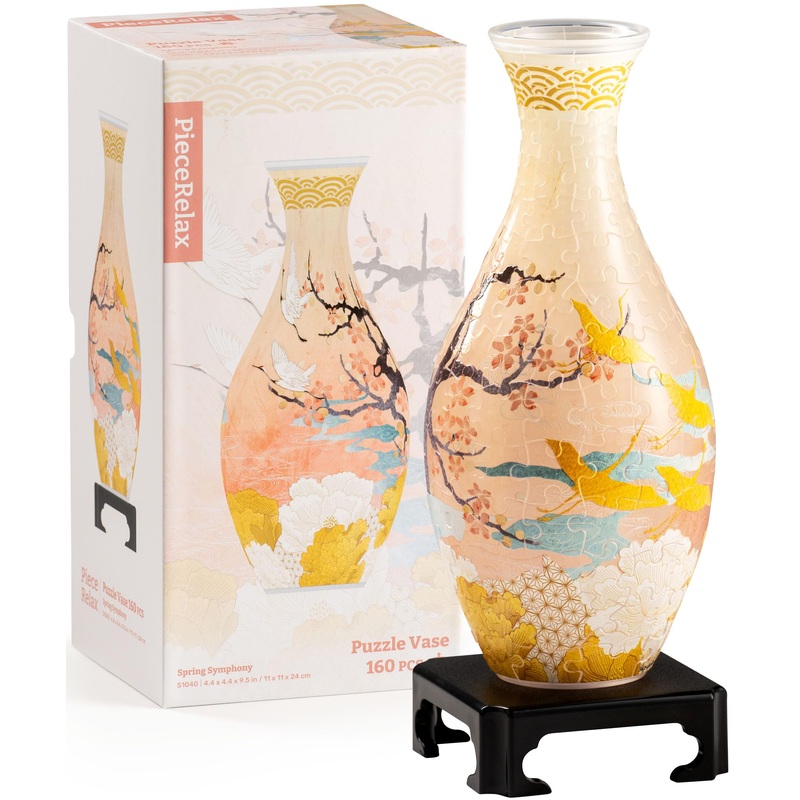 3D Vase Touch Art Spring Symphony