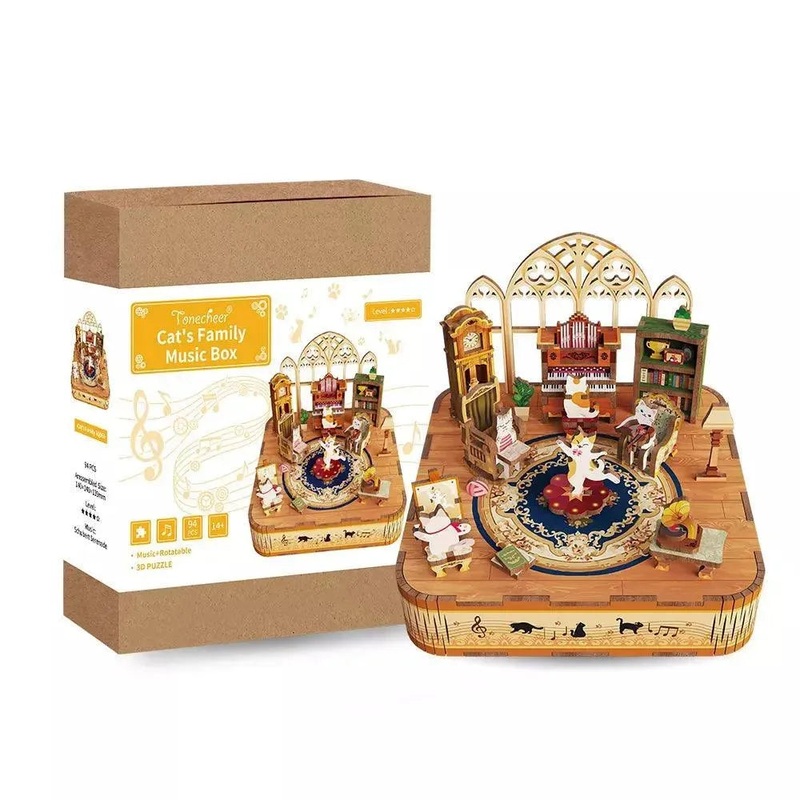 Cat’s Family Music Box